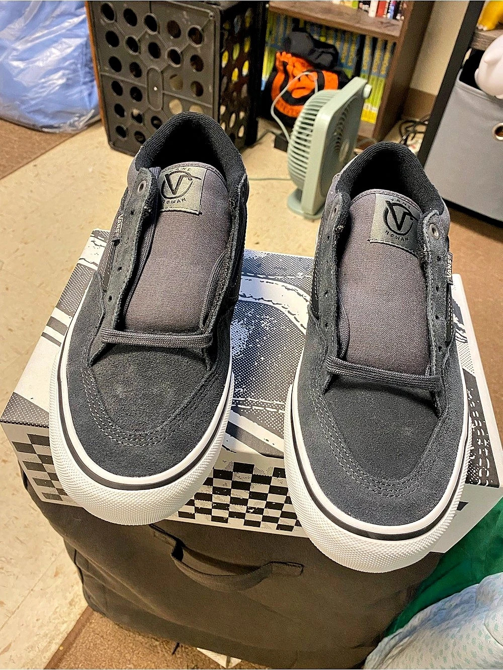 Vans Skate Rowan Men's Skateboarding Shoes Asphalt Gray US 9